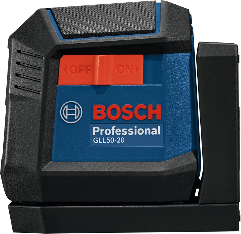 BOSCH GLL50-20 ليزر متقاطع ذاتي التسوية بطول 50 قدم، يشمل قاعدة مغناطيسية مدمجة و 2 بطارية AA - Image 4